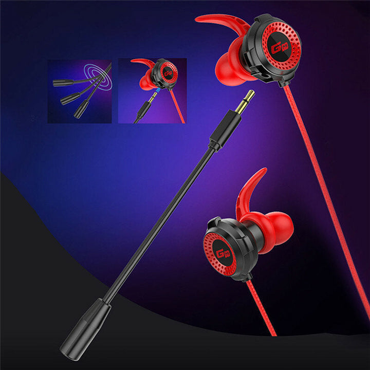 In-Ear Wired Control Earphone Noise Reduction Gaming Headset for PC Phones with Mic 3.5mm Image 3