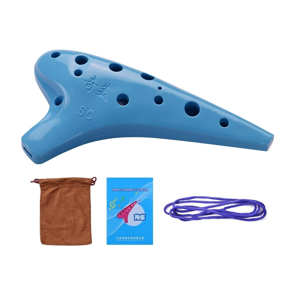 Soprano C 12 Holes Ocarina ABS Material with Protective Bag for Beginners Image 4