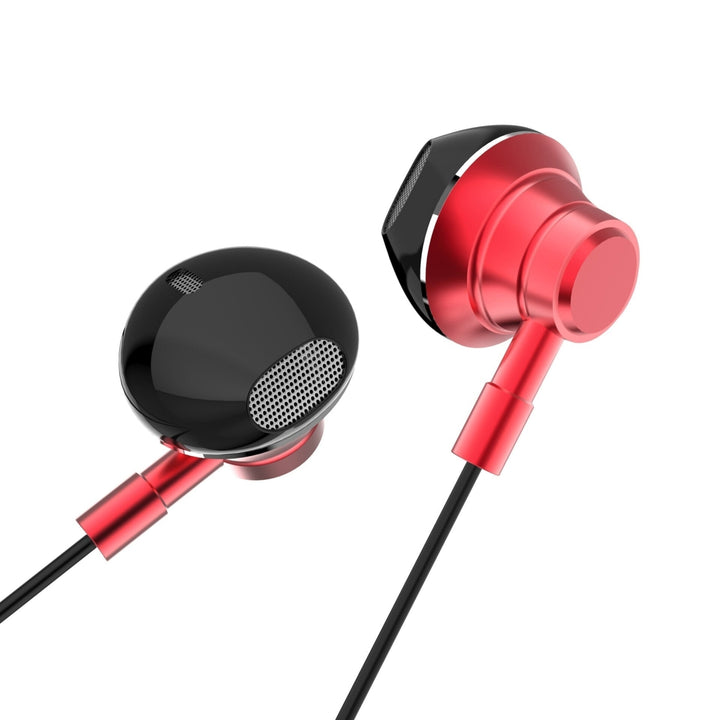 Universal Stereo In-Ear Headphone Metal Wired Control 3.5mm Music Gaming Earphone with Mic Image 2