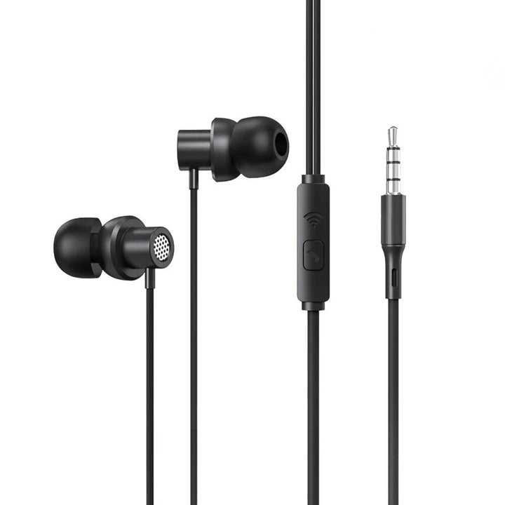 Stereo Bass 3.5mm In-Ear Wired Earphone Sport Headphone Built-in Microphone for Phones PC Computer Image 1