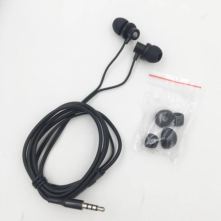 Stereo Bass 3.5mm In-Ear Wired Earphone Sport Headphone Built-in Microphone for Phones PC Computer Image 2