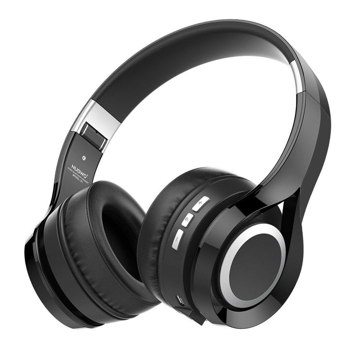 Stereo Wireless bluetooth Headphone Headset Foldable Earphone with MicBlack Image 9