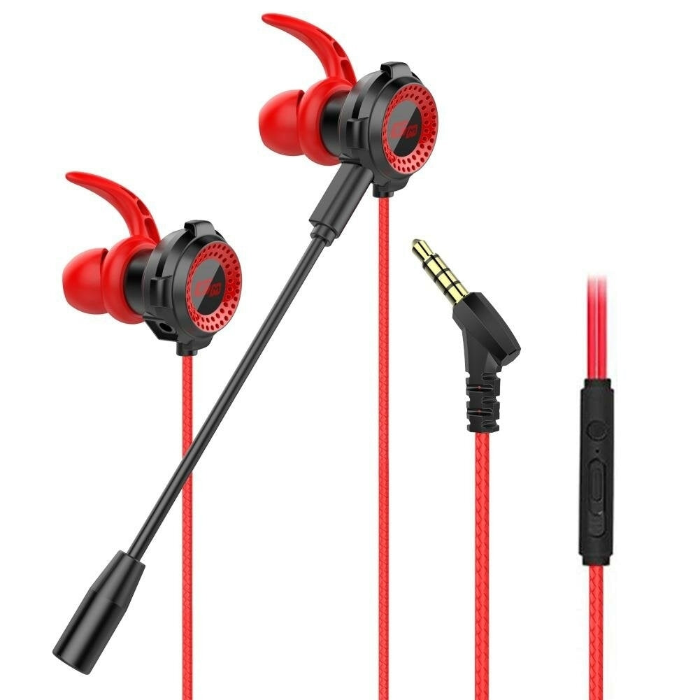 Wired Earphone 10MM Dynamic Noise Reduction HD Calling Earbuds 3.5MM In-Ear E-sports Gaming Headset with Detachable Mic Image 6