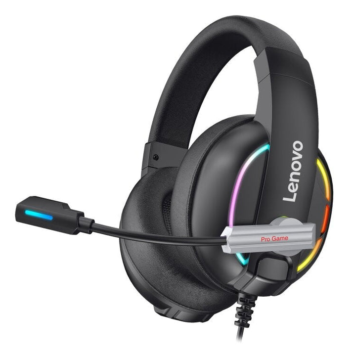 Wired Gaming Headphone 50mm Driver HIFI Surround Sound RGB Colorful Light Music Headsets with Microphone Image 1