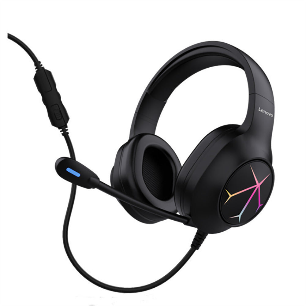 Wired Gaming Headset 7.1 Stereo Blue Light Over-Ear Gaming Headphone with Mic Noise Canceling USB For for Laptop Image 4
