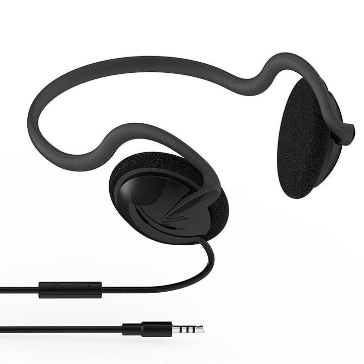 Wired Headphones HIFI Stereo Earhooks Earbuds 3.5mm Rear-mounted Headsets with Mic for Gaming Computer Smart Phones Image 1