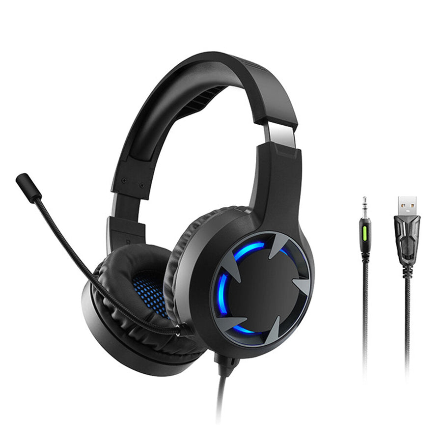 Wired Headphones Stereo Bass Surround Gaming Headset for PS4  for Xbox One PC with Mic Image 1