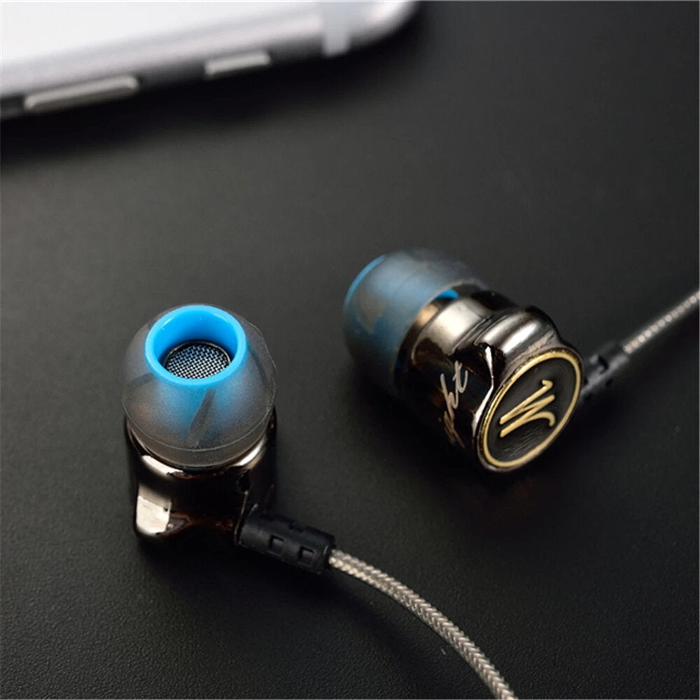 Wired Headset HD Bass Noise Reduction 10mm Dynamic Earbuds 3.5mm In-Ear Sports Music Gaming Earphone with Mic Image 4