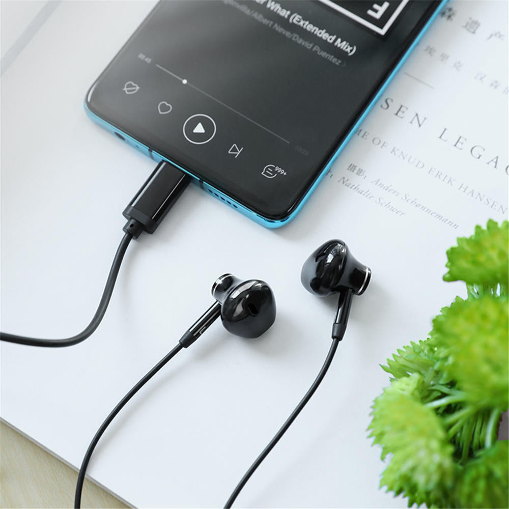Digital Wired In-ear Earphone Graphene Driver Stereo Hifi Earbuds Sports Headphone with Mic Type C Image 2
