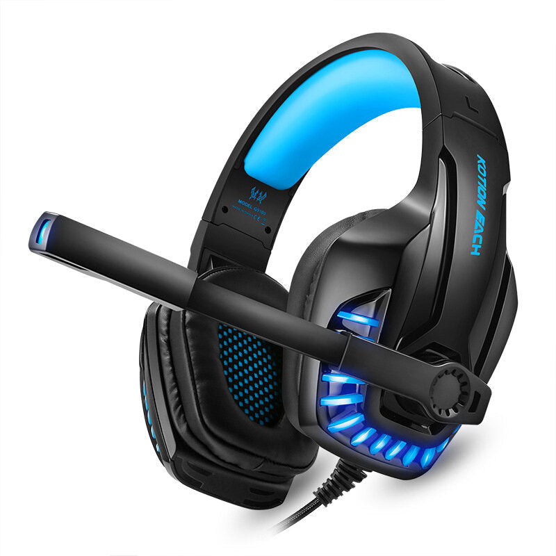 Gaming Headphones with Mic Stereo Deep Bass Headphone for PC Computer Gamer Laptop Wired Headset Image 1