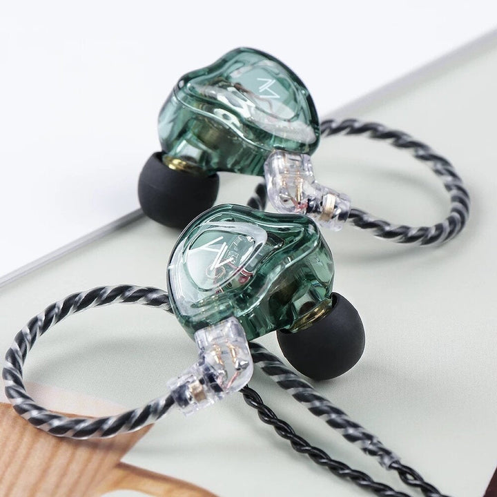 Earphone 10mm Dual Magnetic Driver HiFi Sport DJ Monitor Headphone in Ear Monitor Noise Cancelling Headset with Mic Image 3