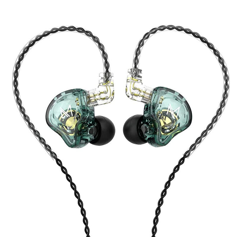 Earphone 10mm Dual Magnetic Driver HiFi Sport DJ Monitor Headphone in Ear Monitor Noise Cancelling Headset with Mic Image 4