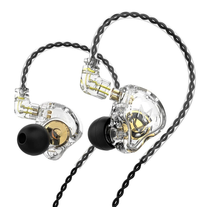 Earphone 10mm Dual Magnetic Driver HiFi Sport DJ Monitor Headphone in Ear Monitor Noise Cancelling Headset with Mic Image 9