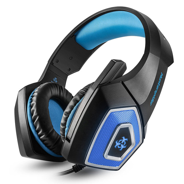 Gaming Headset Stereo Bass Game Headphone with Mic Noise Canceling LED Light for PC for PS4 Laptop Image 7