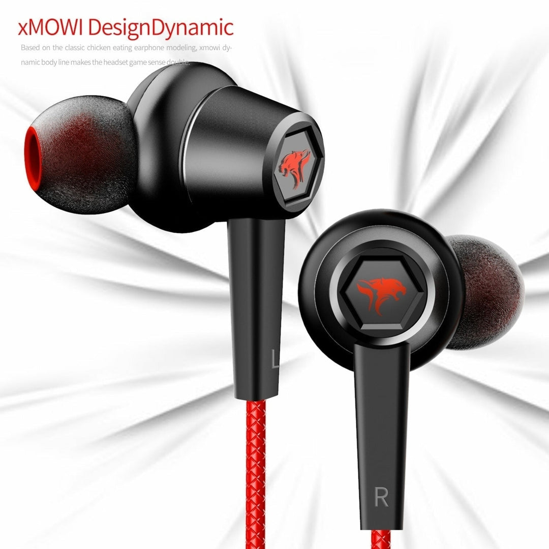 In-Ear Gaming Headset Dual Microphone Super Bass Headphone Active Noise Reduction with Detachable HD Long-Microphone Image 4