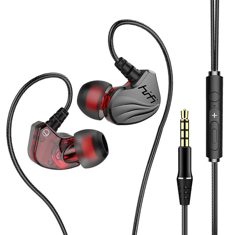 Surround Bass Wire Headphones IPX5 Waterproof Sweatproof Sport Headset Comfort Beat Drums In Ear Earphones Image 1