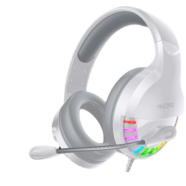 USB 3.5mm AUX Wired Gaming Headset Over-Ear Surround Bass HD Voice Low Loss RGB Light Headphone With Mic Image 7