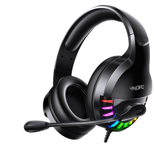USB 3.5mm AUX Wired Gaming Headset Over-Ear Surround Bass HD Voice Low Loss RGB Light Headphone With Mic Image 8