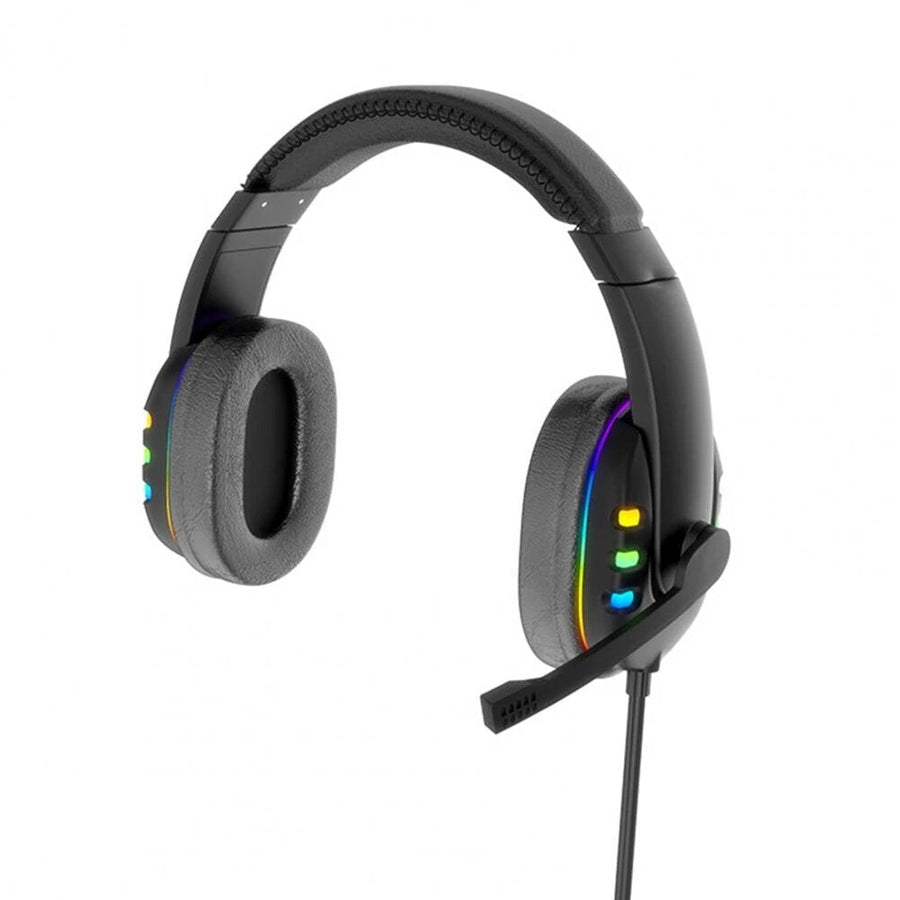 Gaming Headset Stereo Sound Headphone Colorful Lighting Effect Large Unit with Mic for Computer Gamer Image 1