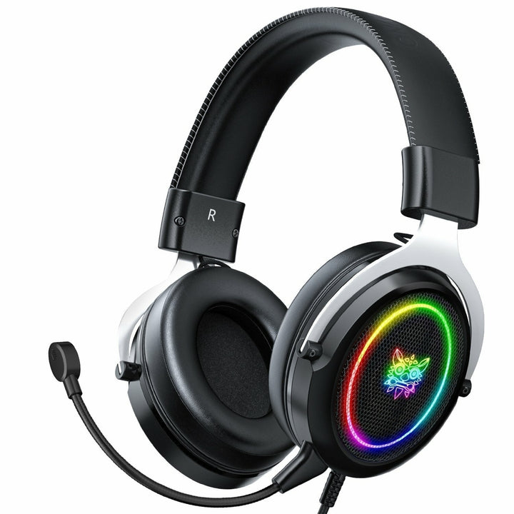 Wired Gaming Headphones Stereo 50MM Dynamic Noise Reduction RGB Luminous 3.5MM Gamer Headset with Detachable Mic Image 8