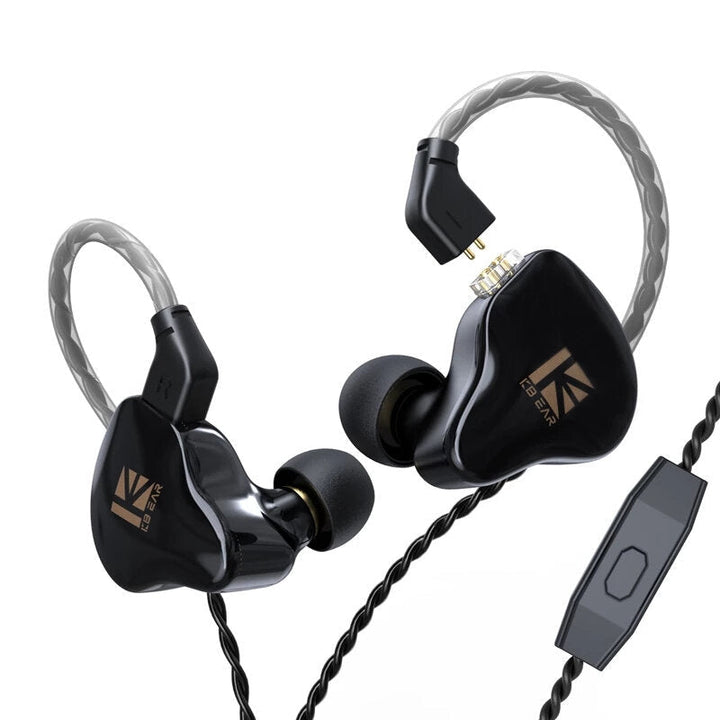 Dual Magnectic Circuit Dynamic In Ear Earphone Running Sport HIFI Wired Headphones With Mic Earbuds Kbear KS2 KB06 Image 1