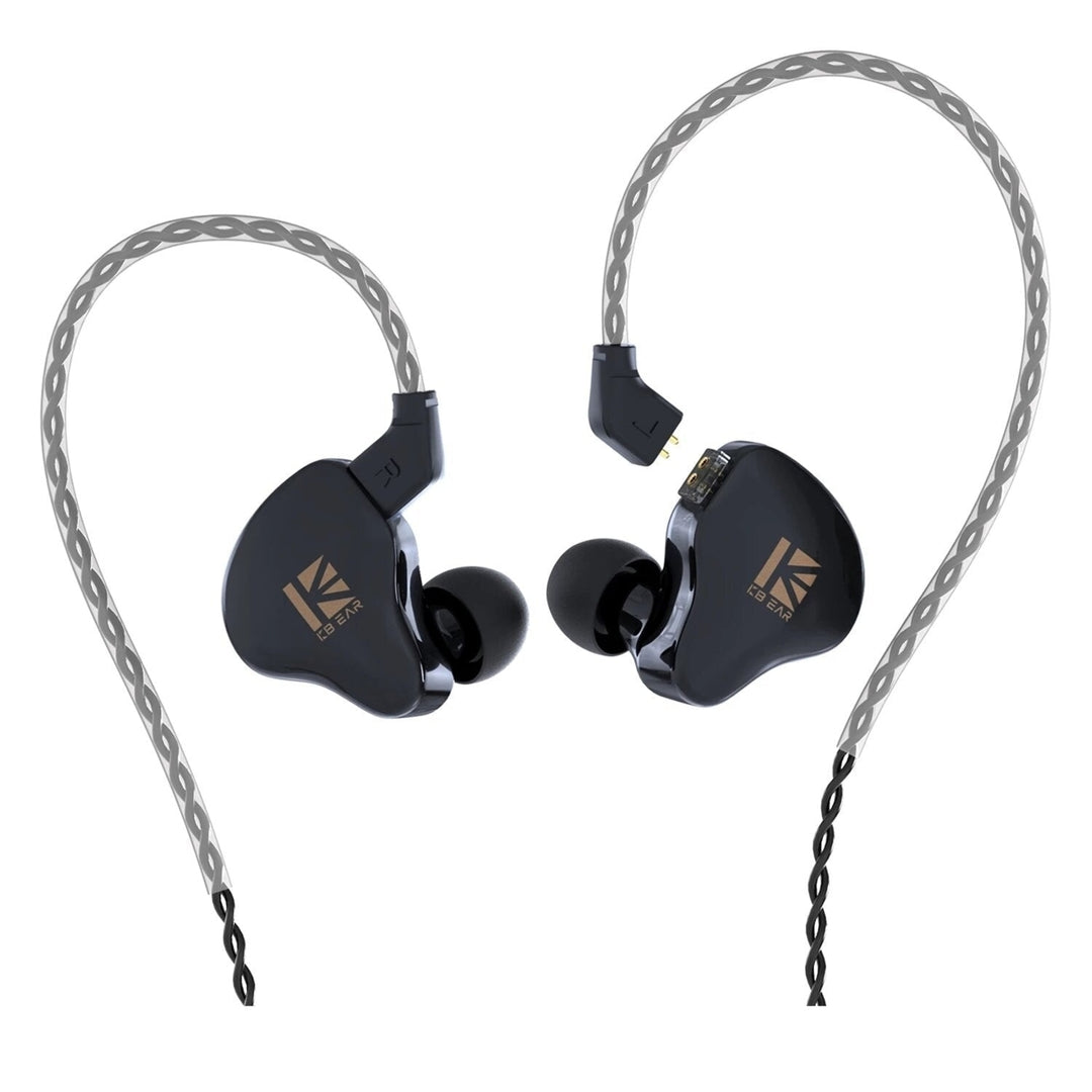 Dual Magnectic Circuit Dynamic In Ear Earphone Running Sport HIFI Wired Headphones With Mic Earbuds Kbear KS2 KB06 Image 2