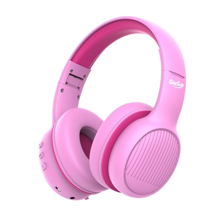 Bluetooth 5.0 Kids Headphones Stereo Sound 85/94dB Volume Limited Foldable Headsets with Microphone Image 1