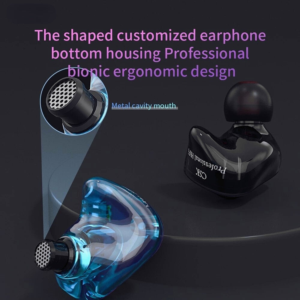 Dynamic Wired In-Ear Earphones Monitor Noise Cancelling Sport Music Headphones with Detachable Cable Image 4