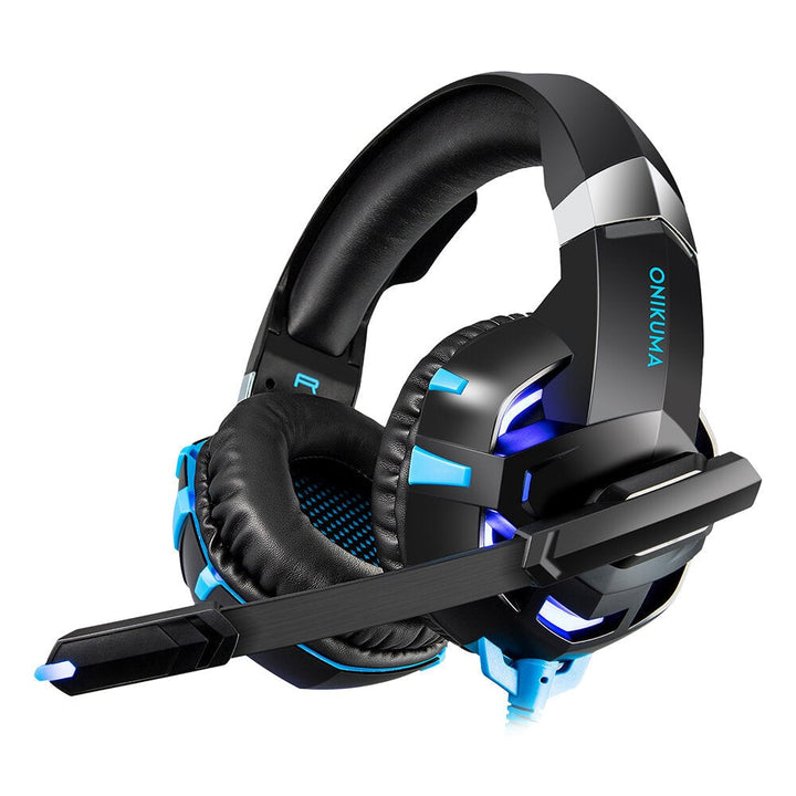 Gaming Headset LED Lights Noise Canceling Mic Wired Stereo Gaming Headphones Headset for PS4 Xbox Switch PC Laptop Image 1