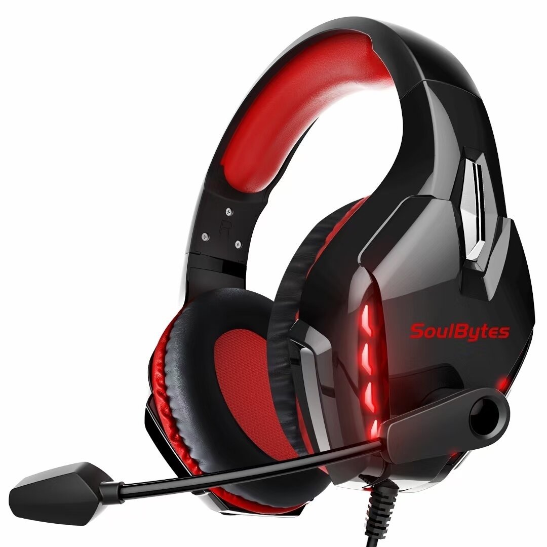 Gaming Headphones RGB Light Noise Cancelling Surround Sound Gaming Wired Headsets with Mic Image 9