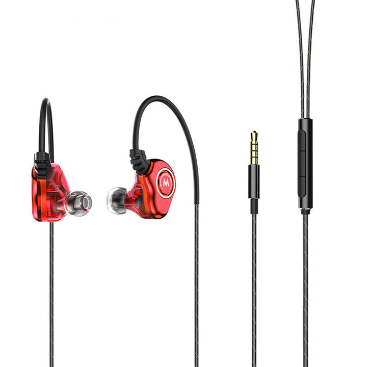 Type C 3.5mm Plug Double Moving Coil Two Speaker In Ear Earphone Waterproof Sports Hi-Fi Headphone Image 2