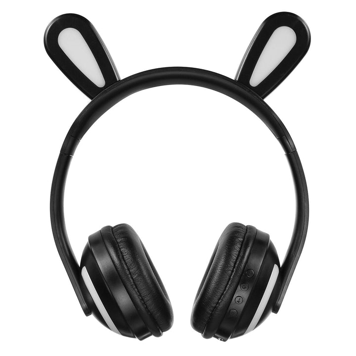 Wireless bluetooth 5.0 Headphone LED Colorful Car Ears Cute Music Headset Stereo Headphone with Mic Image 4