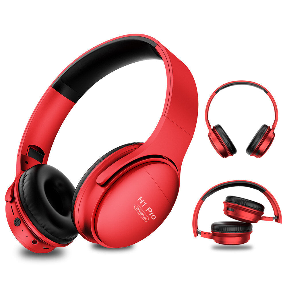 Gaming Headphone Wireless bluetooth Headset Stereo Foldable TF Card 3.5mm Aux Headphone with Mic Image 2