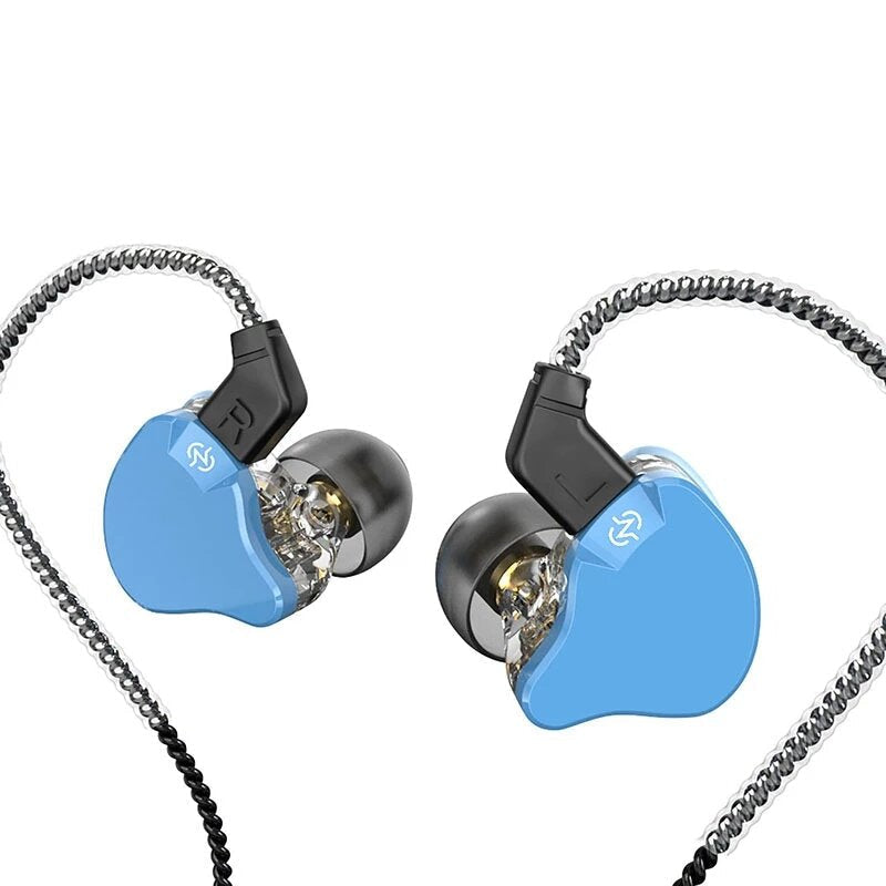 Emerald Wired Headphones in-Ear Monitors Headset Monitors Earbud HIFI Bass Sport Earphone [1DD BA] Image 4