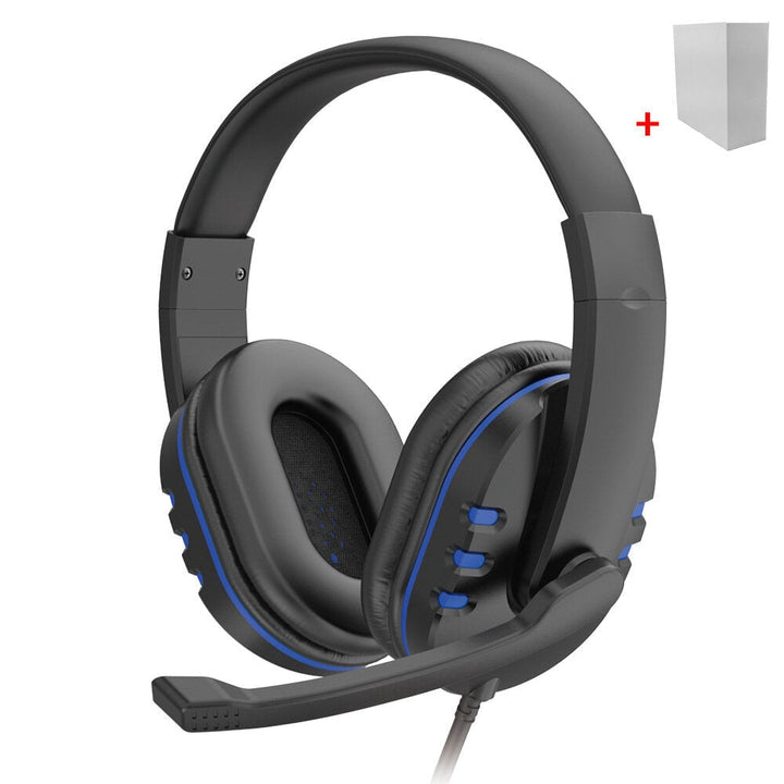 Gaming Headphones 40mm Drivers Surround Sound Bass 3.5mm Head-Mounted Wired Headset with Mic for Gamer Image 1