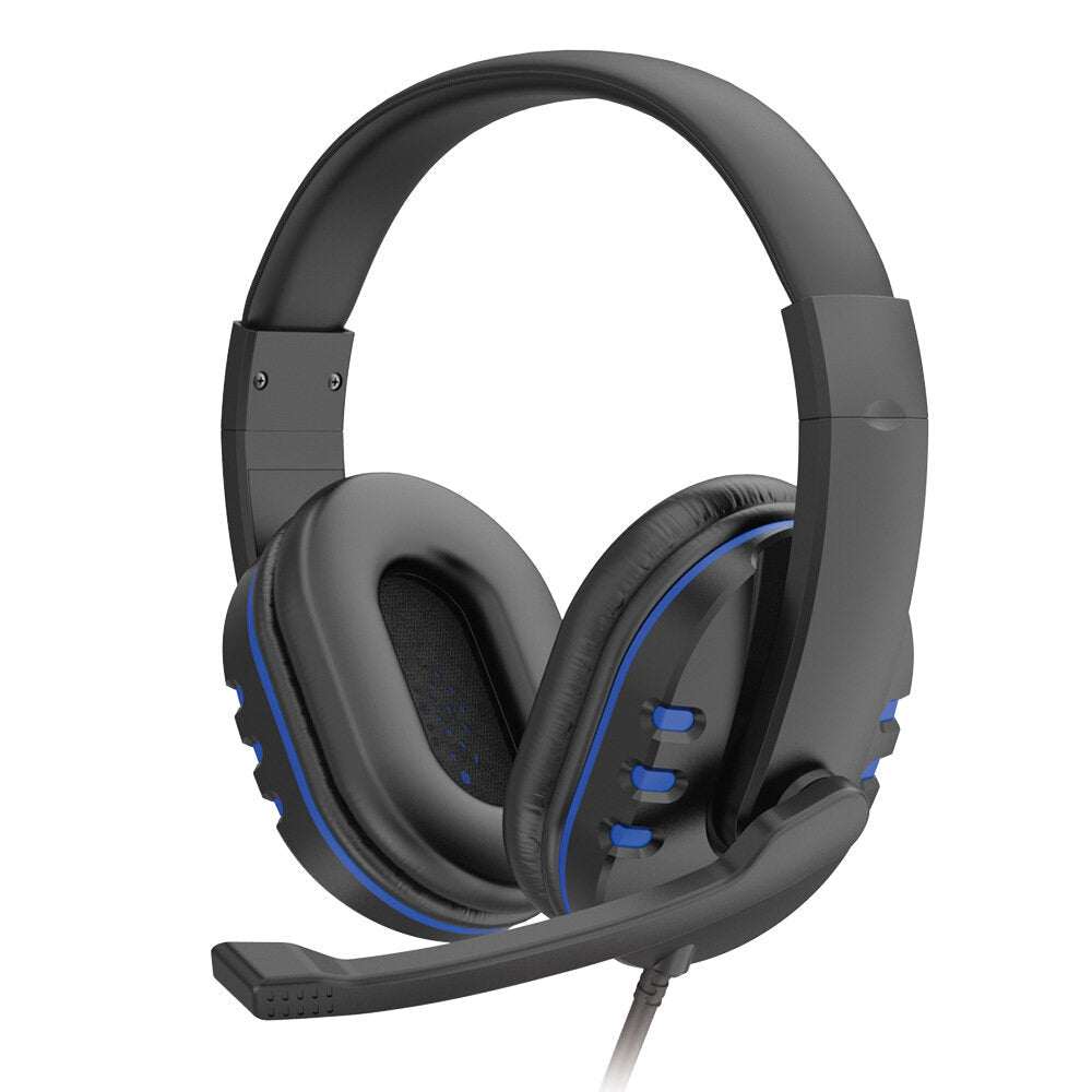Gaming Headphones 40mm Drivers Surround Sound Bass 3.5mm Head-Mounted Wired Headset with Mic for Gamer Image 1