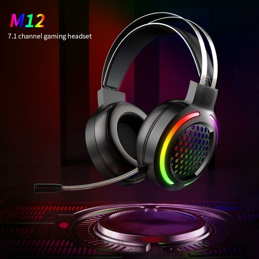 Gaming Headset 7.1 Surround Sound USB 3.5mm Wired RGB Light Gaming Headphones With Microphone For Tablet PC for PS4 Image 6