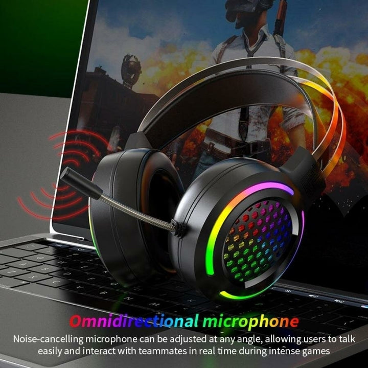 Gaming Headset 7.1 Surround Sound USB 3.5mm Wired RGB Light Gaming Headphones With Microphone For Tablet PC for PS4 Image 9