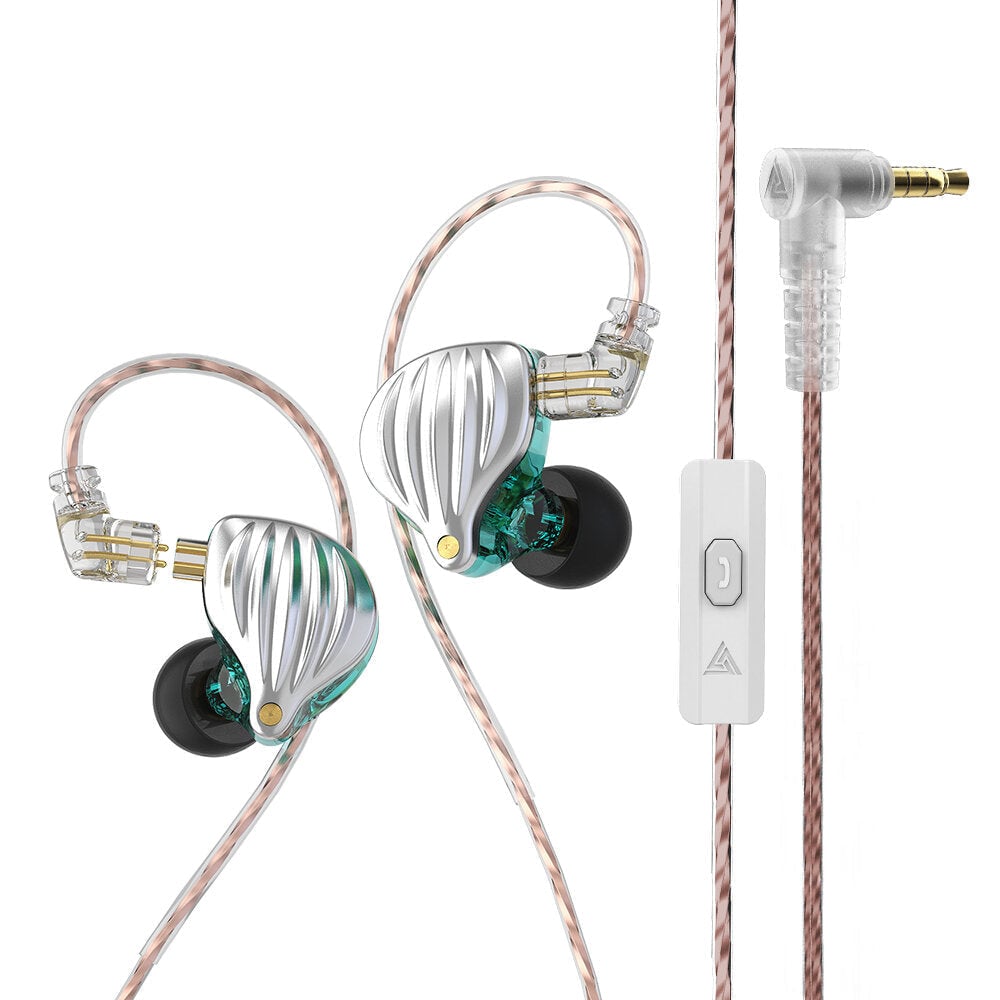 Dynamic In-Ear Earphones Monitor Metal Wired Earphone ENC Noise Cancelling Sport Music Headphones with Detachable Cable Image 1