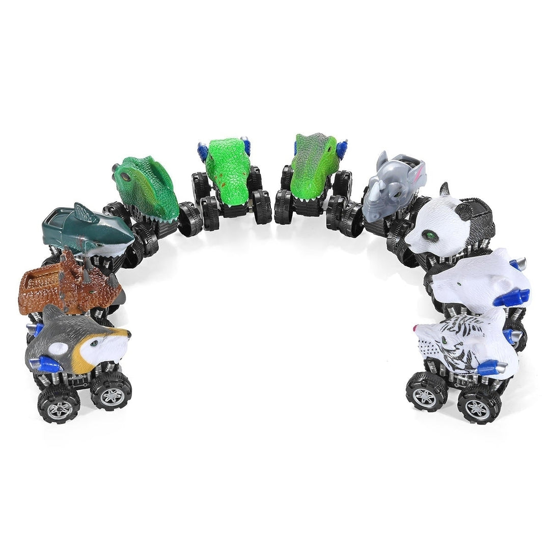 Dinosaur Cars Toys Animal Model Funny Gift Collection Image 1