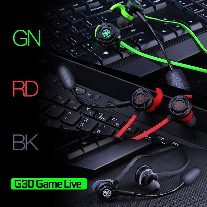 Game Live in-ear Wired Gaming Super Bass Earphones Microphone Built-in Game DSP Sound Card Type-c Plug Image 3