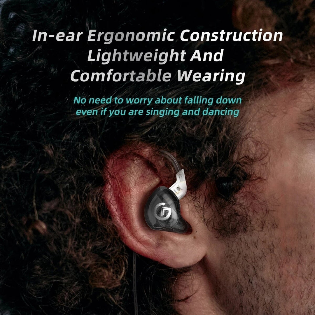 Dynamic In-Ear Wired Earphone HiFi Noice Cancelling Sport Game Earphone Detachable Cable Earplugs Headphone With Image 2