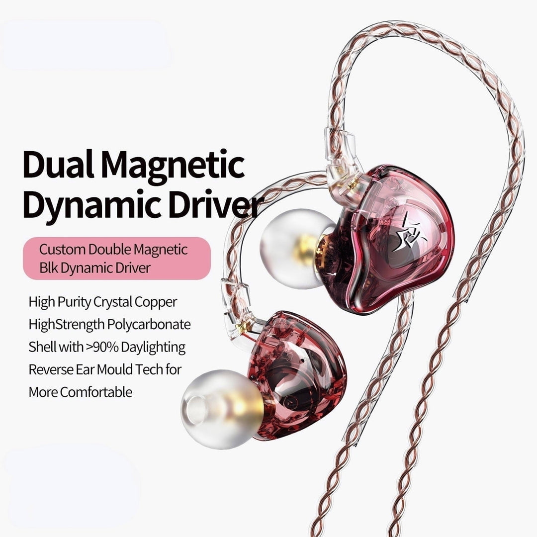 Dynamic In-ear Earphone Drive HiFi Bass Metal Monitor Earphones Running Sport Earphone Noise Cancelling Headset Image 4