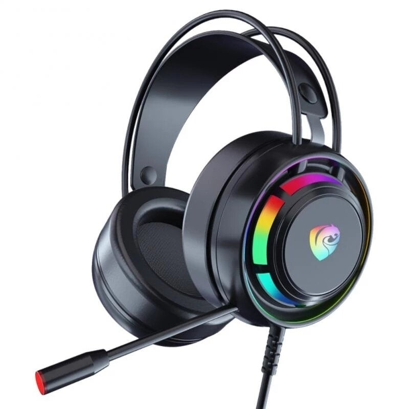 Gaming Headset 7.1 Surround Sound With RGB Light Noise Cancelling Mic Gaming Headphone Wired Headset Image 1
