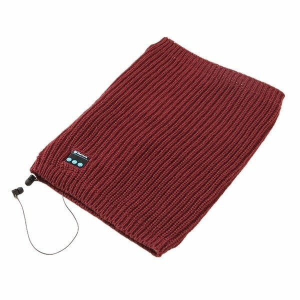 Universal bluetooth Headset Scarf Warm Winter Knitting Music Collar Scarf for iPhone Samsung Image 4