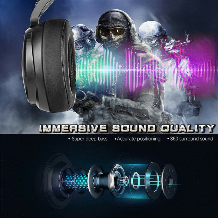 Headset Bass 3.5mm PC Gaming Headphones With Mic for Phone Tablet Mac Computer Xbox Moblie PUBG Games Image 3