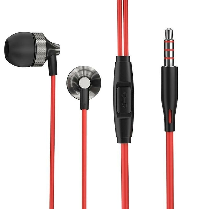 Jack Earbuds Stereo Earbuds Wired Control 3.5mm In-ear Headset Headphone with Mic for iPhone Laptop Computer Image 1