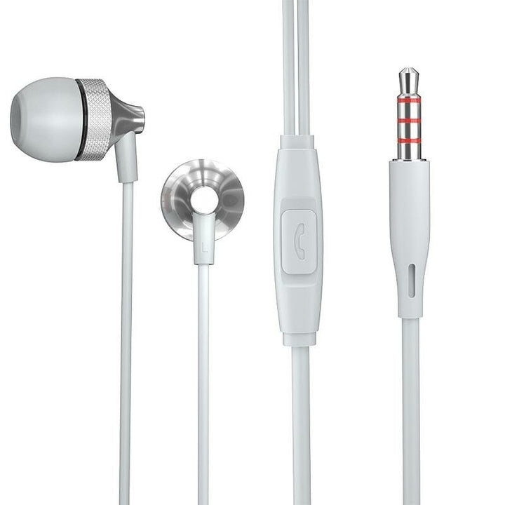 Jack Earbuds Stereo Earbuds Wired Control 3.5mm In-ear Headset Headphone with Mic for iPhone Laptop Computer Image 1