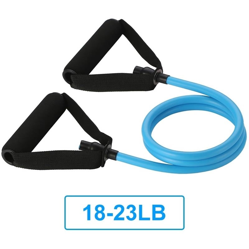 Yoga Pull Rope Elastic Resistance Bands Fitness Crossfit Workout Exercise Tube Practical Training Rubber Tensile Image 9