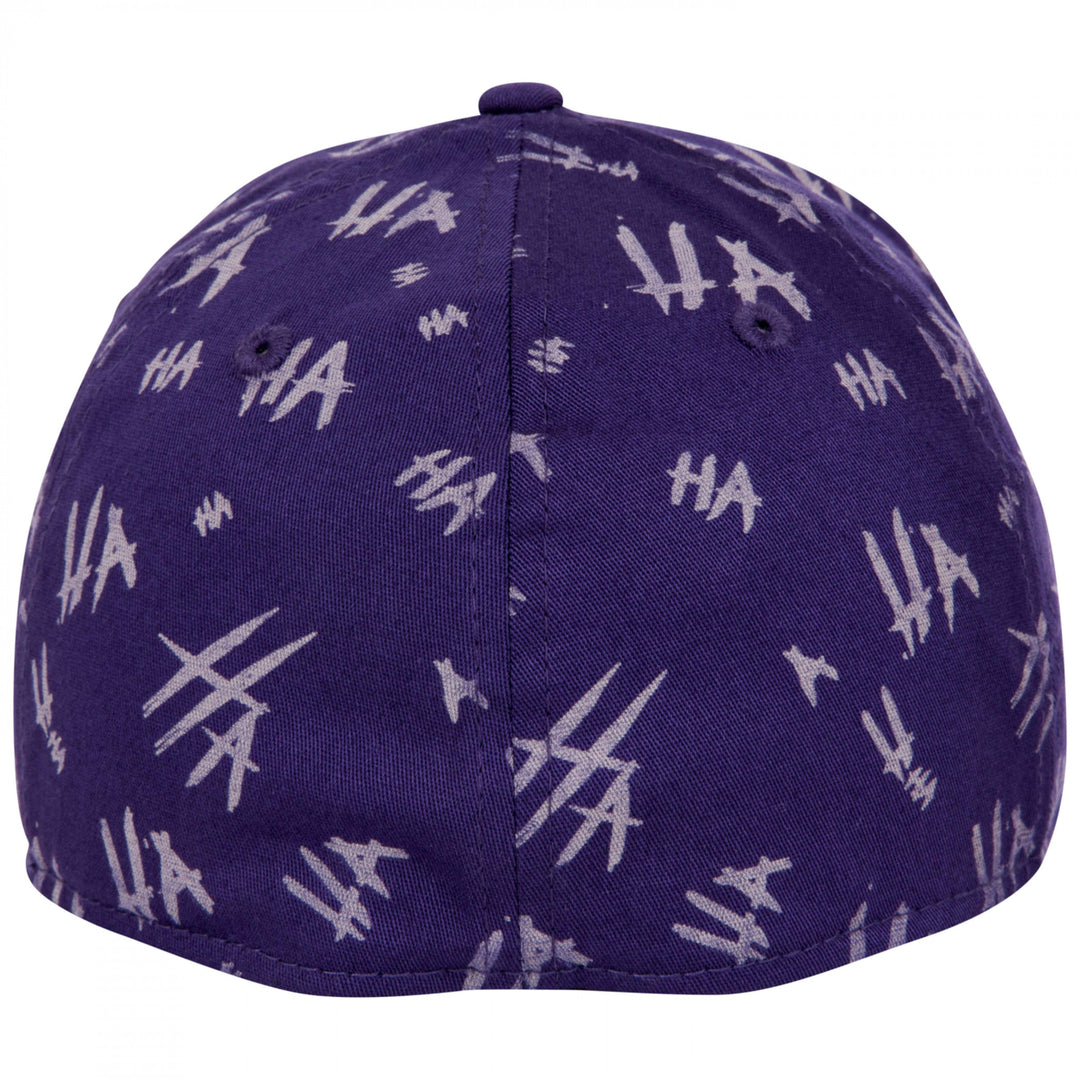 Joker Purple All Over HAHA 39Thirty Fitted Era Hat Image 4